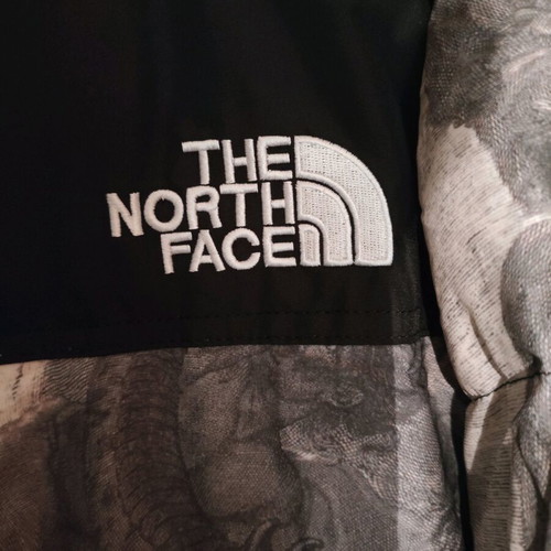 The North Face x Supreme Wings of Redemption Puffer Jacket new, size L, black gray
