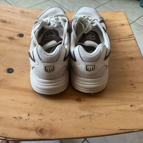 Gant leather sneakers, white and beige, size 45