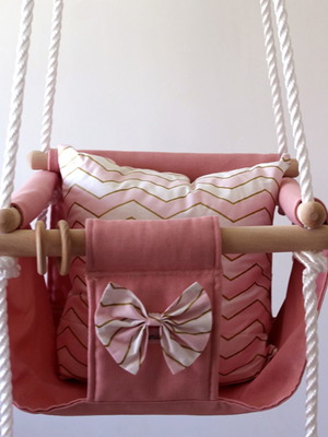 Swing handmade, safe for children 6 months to 6 years