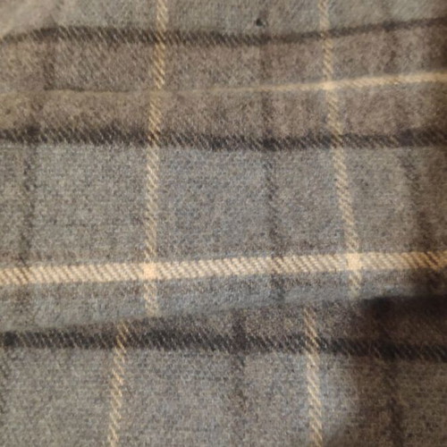 Shnilders wool scarf used, brown and gray