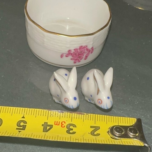 Vintage Herent porcelain miniatures set of 3 like new