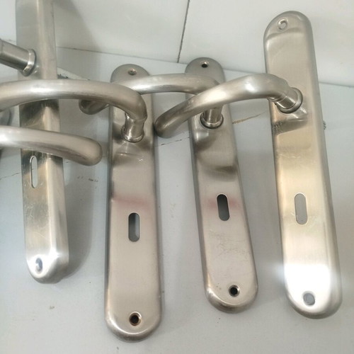 Door handles made of stainless steel like new