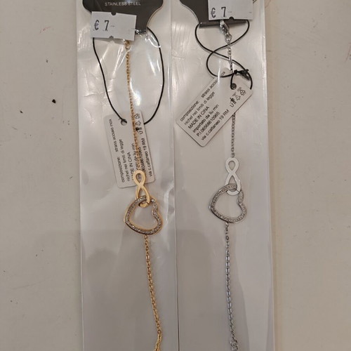 Stainless steel bracelets new, gold and silver colors