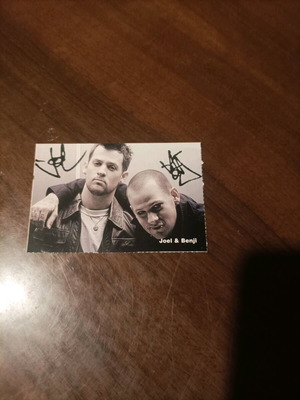 Joel & Benji autograph from Katerina magazine like new