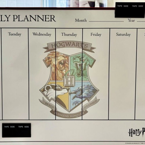 Harry Potter weekly planner board
