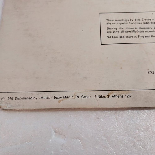 White Christmas vinyl used with Bing Crosby and Rosemary Clooney