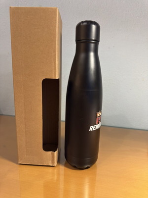 Black Matte Thermos 500ml New with Graphic Design