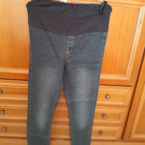 Prenatal elastic maternity jeans used, blue, size L, pack of 2