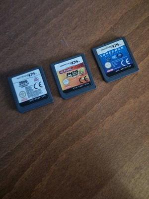 Nintendo DS cartridges used, pack of 3