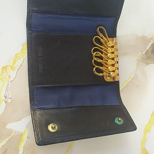 Guy Laroche leather key wallet, black