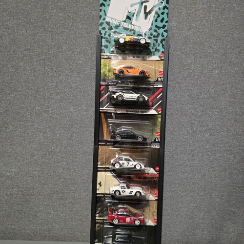 3D Printed Wall Mount for Premium Hot Wheels, Like New, Holds 8 Cars