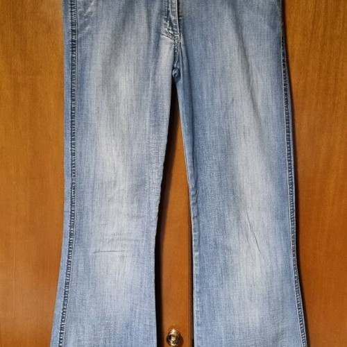 Miss Denim women's flared jeans size Small like new, blue