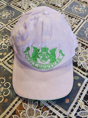 Juicy Couture baseball cap new, pink with green embroidery