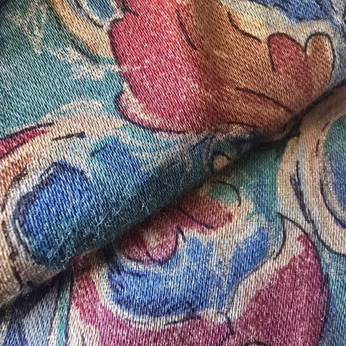 Vintage fabric with classic design used, 6.12m length 1.36m width