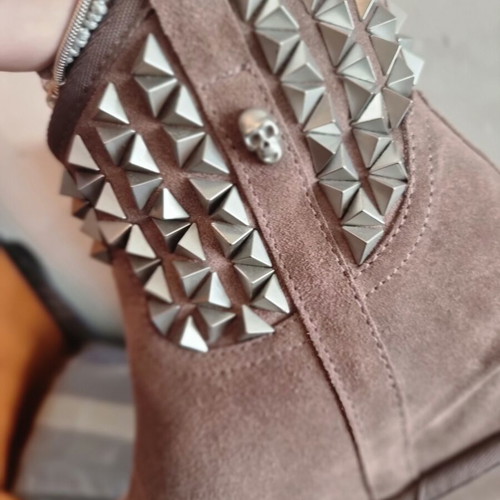 Ash ankle boots like new, leather with fur interior, size 37