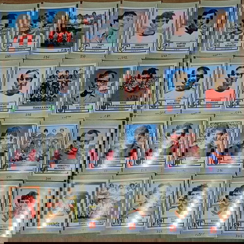 Panini Podosfairo 1980 1981 μεταχειρισμένα αυτοκόλλητα ποδοσφαίρου