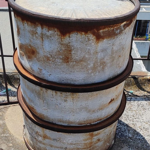 Metal military barrel used, Bosnian army collectible