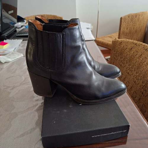 Alberto Fermani leather boots 37.5 like new, 7 cm heel