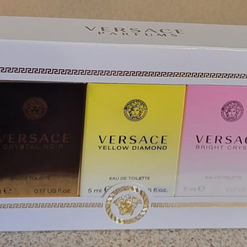 Versace Crystals Miniature Trio Set Eau de Toilette like new