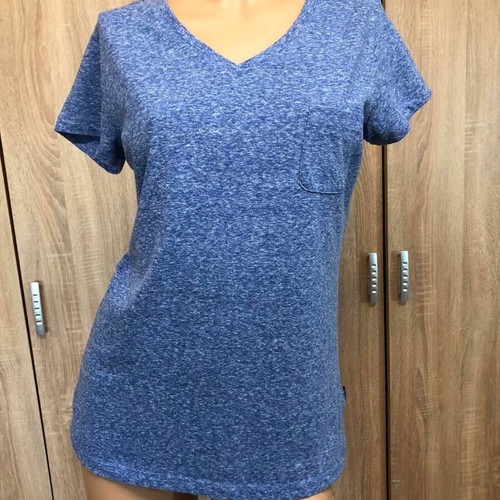 Admiral blue viscose women's T-shirt, size M