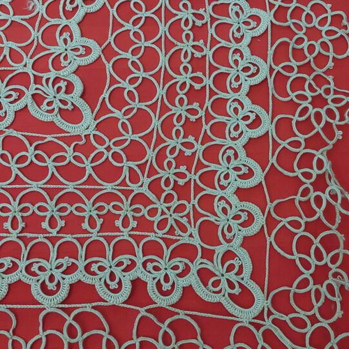 Handmade set made with tatting 4 pieces new