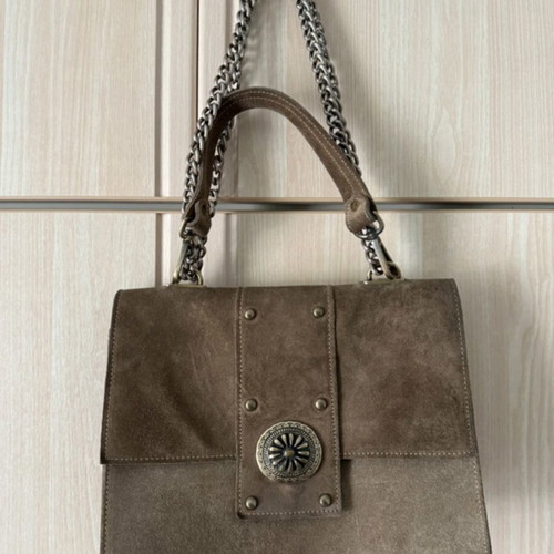 Bonendis leather shoulder bag like new beige brown handmade