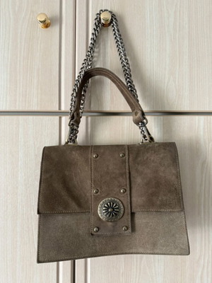 Bonendis leather shoulder bag like new beige brown handmade