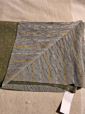 Doubleface pashmina new, multicolored with green