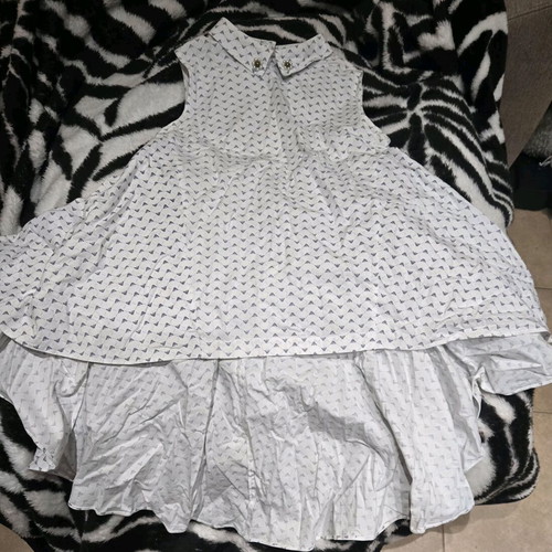 Junona sleeveless tunic with Armani print like new, white