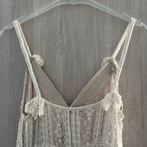 Lace dress beige and gold medium Maki Philosophy like new