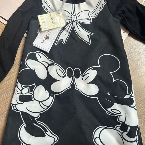Monnalisa Minnie Mickey dress, size 7y, with tags