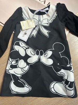 Monnalisa Minnie Mickey dress, size 7y, with tags