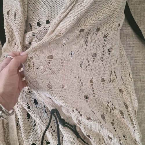Knitted kimono new, beige Nadia Rapti