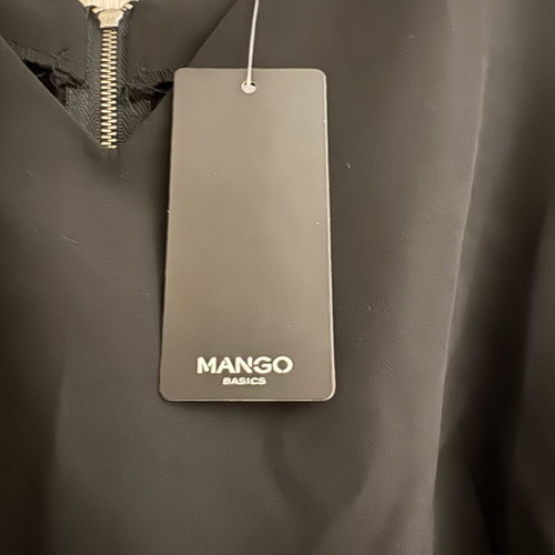 Mango black dress XL new with pockets and zipper