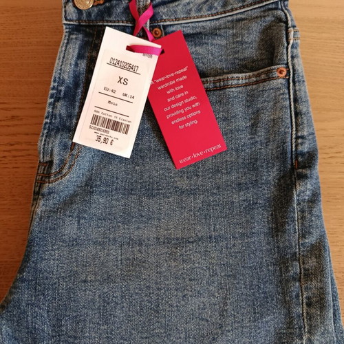 Parabita women's jeans new, size XS 34 6, blue
