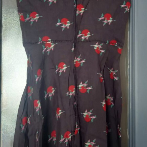 Vintage 50s style dress like new, black and red
