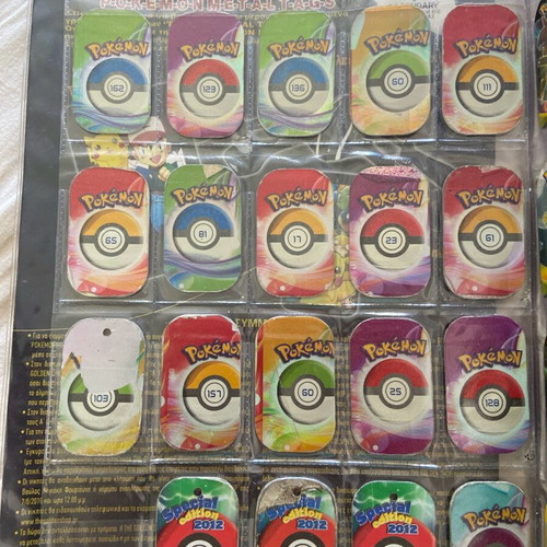 Pokemon caps used, price per piece