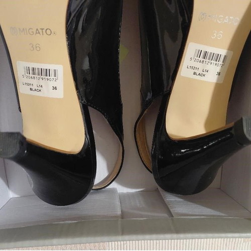 Migato Leather Shoes No.36 New Black Pumps