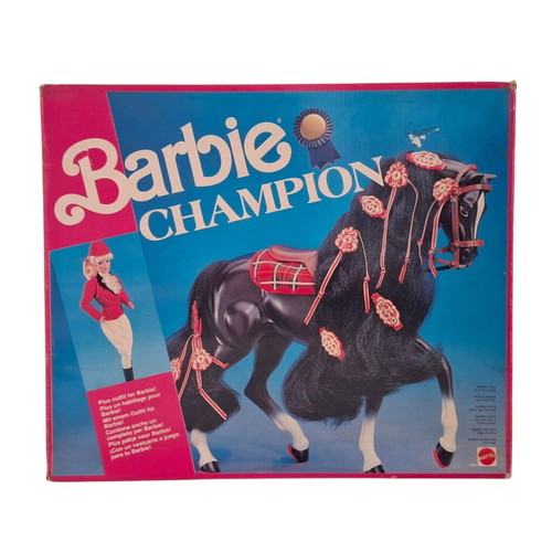 Vintage Mattel Barbie Champion Horse used, 90s collectible