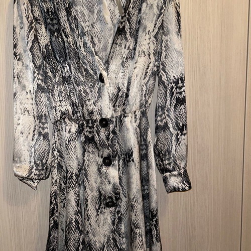 Zara mini dress with snake print like new