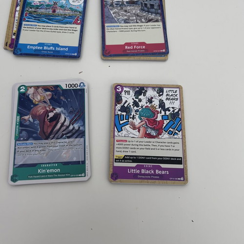 One Piece trading card game lot 110 cards like new
