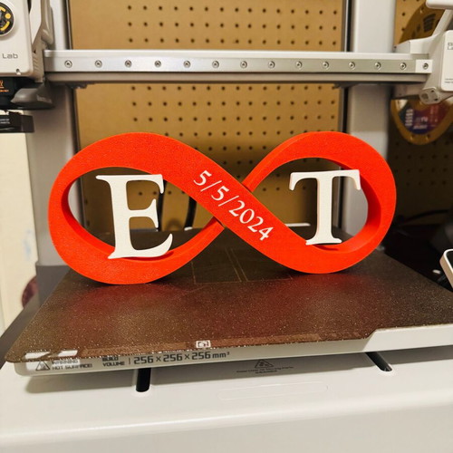 Customizable infinity decoration for Valentine's Day, new