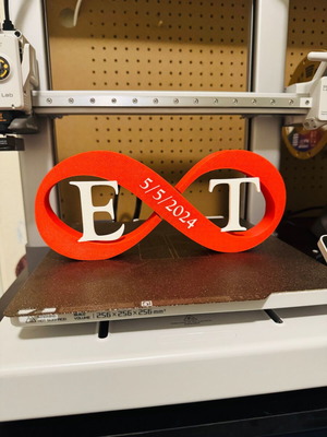 Customizable infinity decoration for Valentine's Day, new