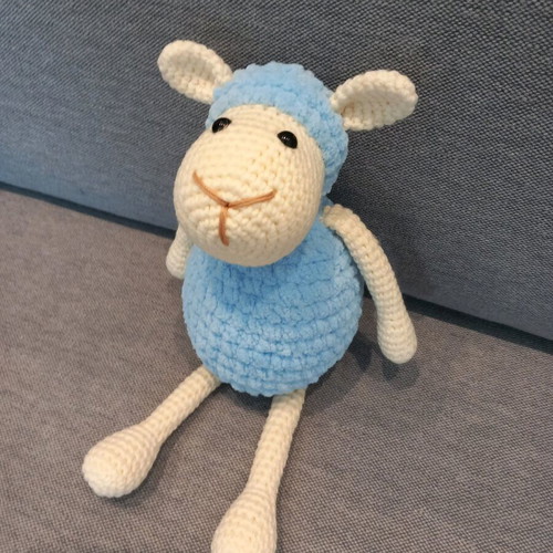 Amigurumi sheep doll new, handmade knitted 27 cm