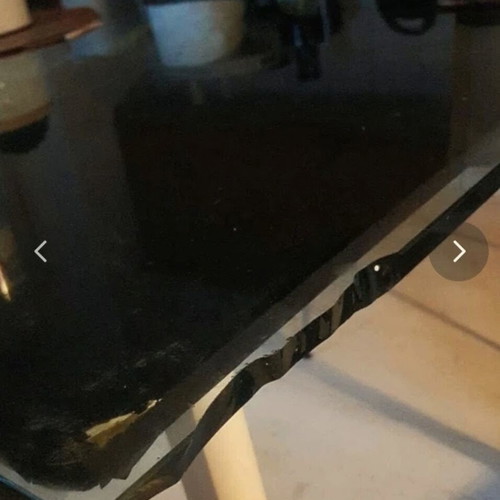 Ikea Sjovic dining set used with 5 chairs and glass top