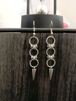 Stainless Steel Earrings new, silver, hypoallergenic