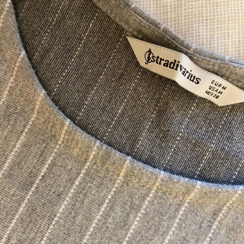 Stradivarius gray mini dress A-line medium size like new