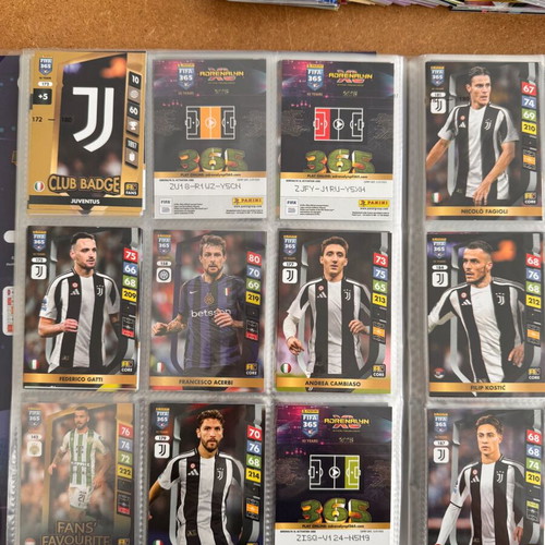 Panini Adrenalyn XL 365 2025 collector's album like new, 220 cards approx