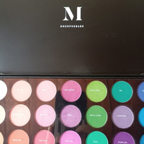 Morphe 35B Eyeshadow Palette like new with 35 vibrant shades