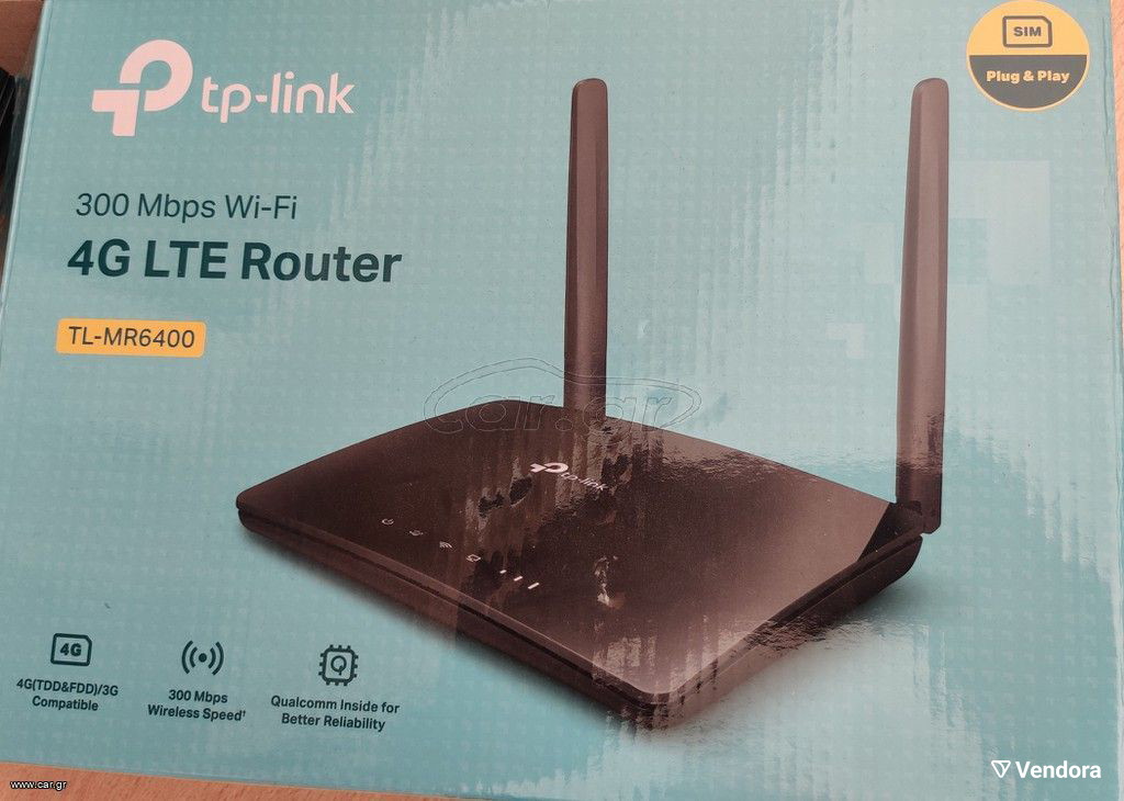 Tp-link 4G LTE Router MR6400 σαν… - € 40,00 - Vendora.cy